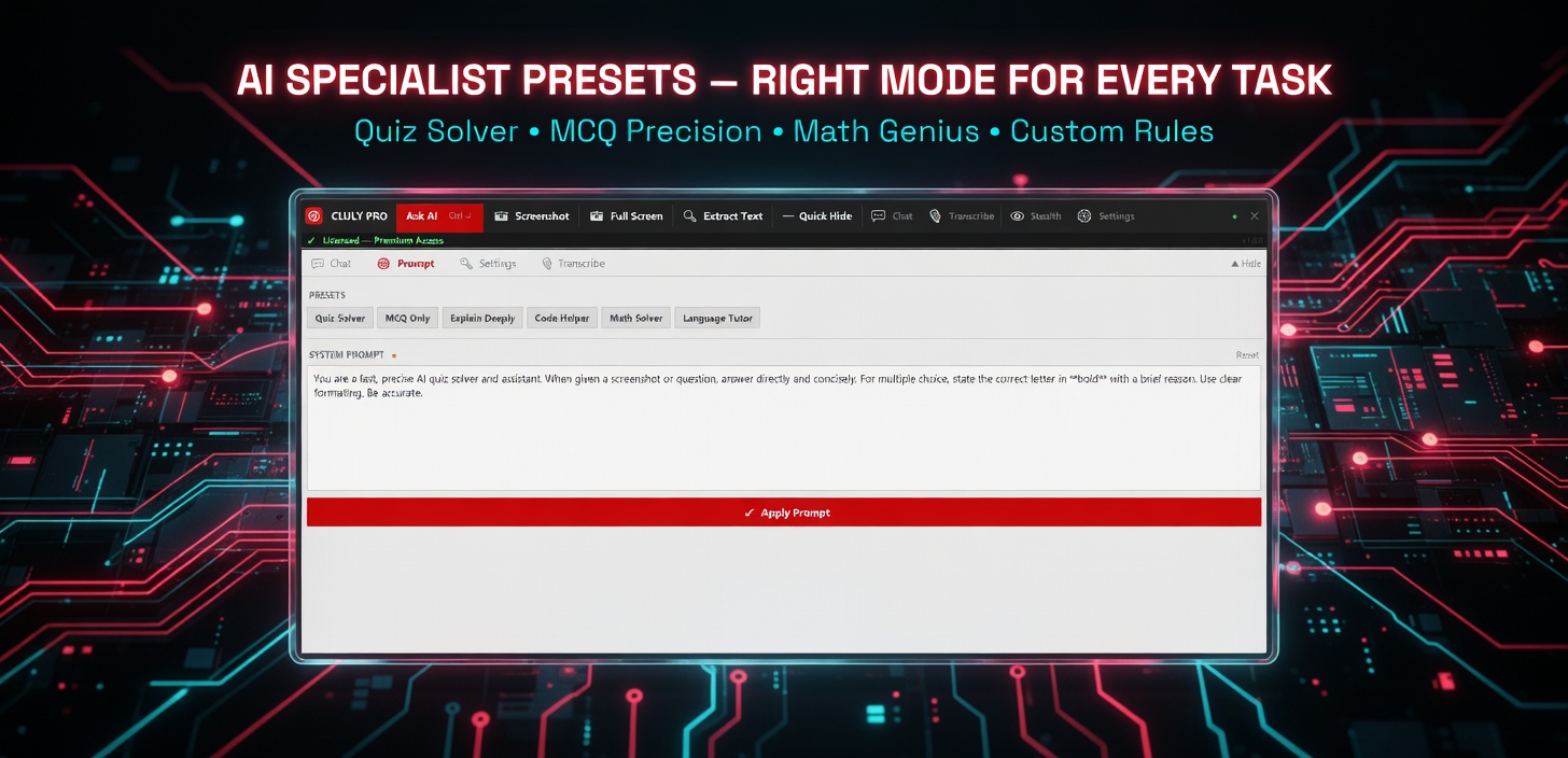 AI Specialist Presets